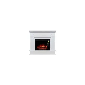 Albion bílý elektrický krb Artiflame