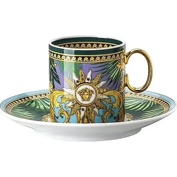 ROSENTHAL Versace Jungle Animalier Wild Green Espresso šálek s podšálkem