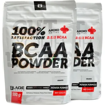 Aminokyselina HiTec Nutrition BS BLADE BCAA 2-1-1 powder 2 x 500 g - pomeranč