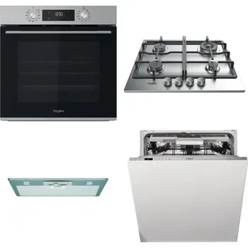 Set domácích spotřebičů WHIRLPOOL OMK58CU1SX + WHIRLPOOL TKRL 661 IX EU + WHIRLPOOL AKR 650/1 IX + WHIRLPOOL WIO 3O540 PELG