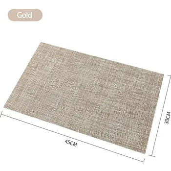 prostírání AL Nepromokavé prostírání Plate 30x45 cm, různé barvy Barva: Zlatá (Gold)