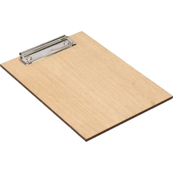 Psací podložka Dřevěná deska s klipem A5 - dub