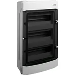 Rozvodnice 36-modulů na omítku 3x12M IP65 PHS 36T plastové průhledné dveře Noark 101496