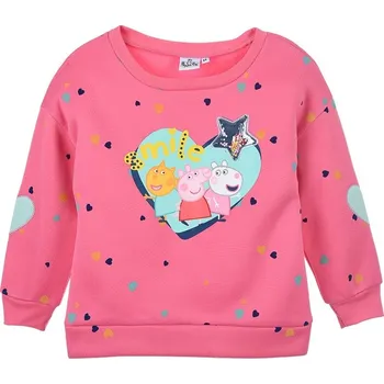 Dívčí mikina Růžová dívčí mikina s potiskem Peppa Pig Velikost: 116