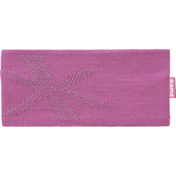 Zimní čelenka Kama pletená Merino čelenka C46 134 - růžová UNI