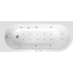 Masážní vana SIKO Rajka 170x72,5 cm MEDIUM akrylát levá SIKOHMMRAJ170L