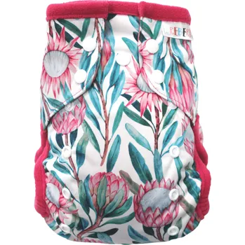Plenkové kalhoty Breberky Kapsová plenka (M) - Protea královská PAT