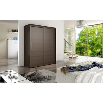 Šatní skříň Moderní šatní skříň Wanesa - šířka 150 cm, čoko