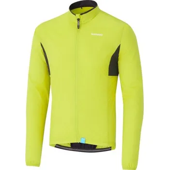 Cyklistická bunda SHIMANO COMPACT WINDBREAKER bunda, neonově žlutá, XL