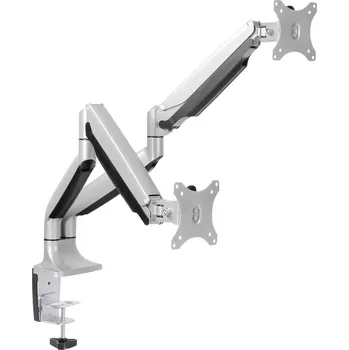 Monitor LogiLink držák na stůl pro monitor BP0043 2 Displej: (s) 33,0 cm (13) - 81,3 cm (32) stříbrná nastavitelná výška, nakláp