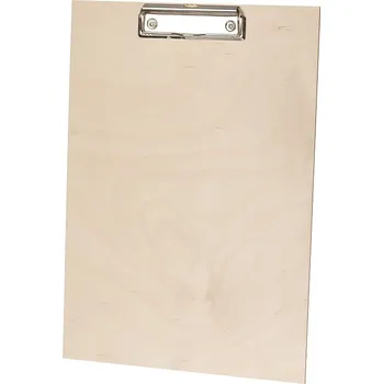 Psací podložka Dřevěná psací podložka s klipem A4