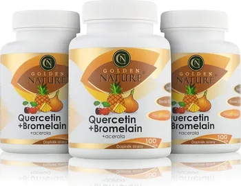 Přírodní produkt Golden Nature Quercetin + Bromelain komplex