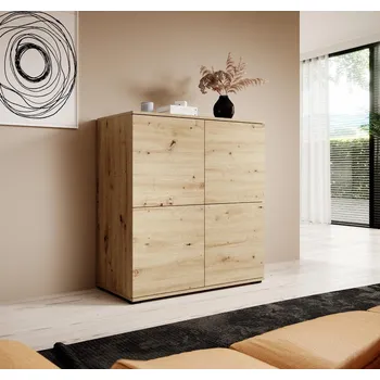 Komoda Komoda Logan 4D dub artisan, plastové nohy