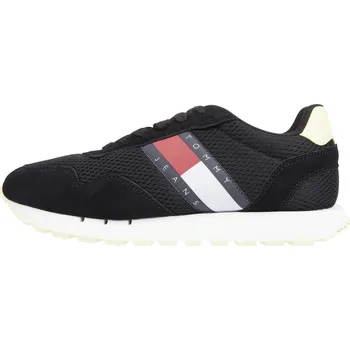 Pánské tenisky TOMMY HILFIGER PÁNSKÉ BOTY TOMMY JEANS RETRO RUNNER MESH BLACK EM0EM01172 MSA Velikost: 43