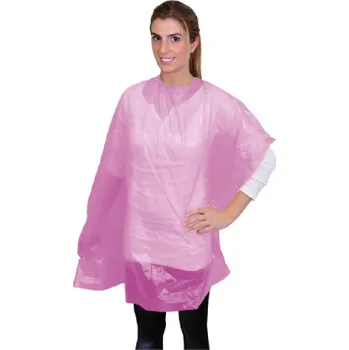 Eurostil Disposable Capes - jednorázové pláštěnky, 50ks, 105x100cm 02456/70 - pink - růžová