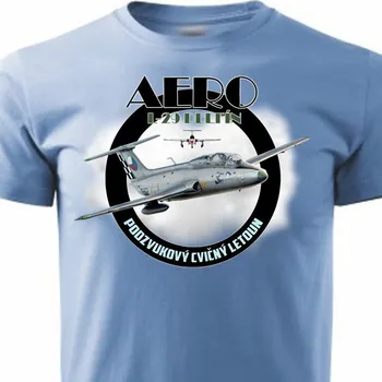 Pánské tričko STRIKER Tričko Aero L-29 Delfín Barva: Modrá, Velikost: XXXL