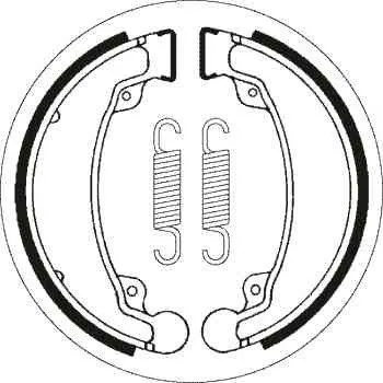 Brzda pro motocykl Brzdové pakny MR3 zadní HONDA CM 125 C Custom rok 82-85