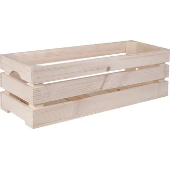 Úložný box Dřevěná bedýnka 60 x 22 x 20 cm