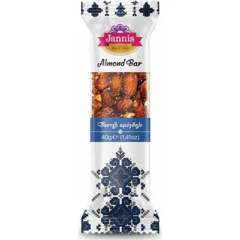 Jannis Jannis tyčinka s mandlemi 40g Mandle