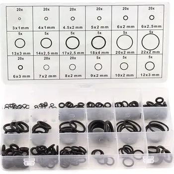 Síťový kabel Velká sada těsnění o-kroužků 225ks, gumové, teplota do 100°C