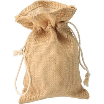 Dárková taška Stahovací pytlík z juty 14 x 22 cm