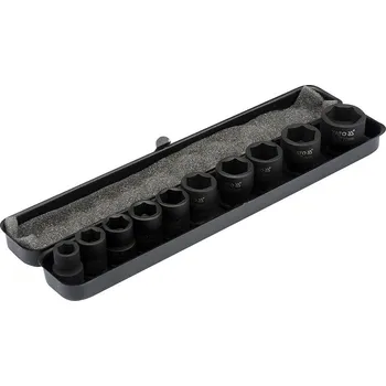 Sada nářadí Sada nástavců 3/8" rázové šestihranné 10 ks 10-22 mm CrMo