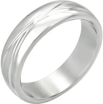 Prsten Ocelový prsten - FRC007BA - Velikost 51 (6) 65