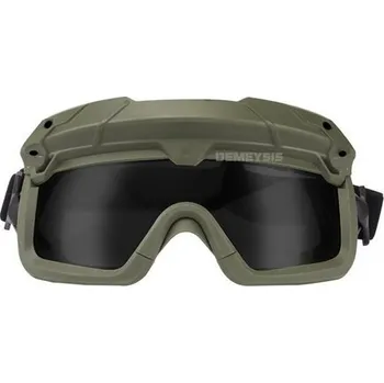 Sportovní střelba Taktické brýle - zelené, tmavé sklo 254zc
