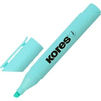 Zvýrazňovač Zvýrazňovač Kores High Liner Plus Pastel, 3-5 mm, tyrkysový
