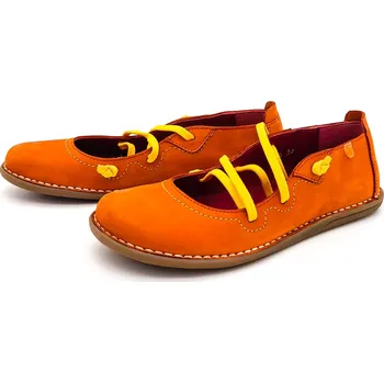 Dámské baleríny Dámské kožené baleríny 5905-00253 JUNGLA oranžová Barva: oranžová, Velikost: 38