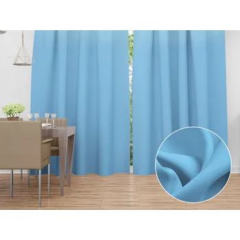 ubrus Dekorační závěs Rongo RG-065 Světle modrý 140x140 cm