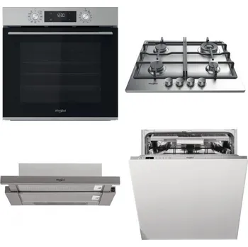 Set domácích spotřebičů WHIRLPOOL OMK58CU1SX + WHIRLPOOL TKRL 661 IX EU + WHIRLPOOL AKR 5390/1 IX + WHIRLPOOL WIO 3O540 PELG