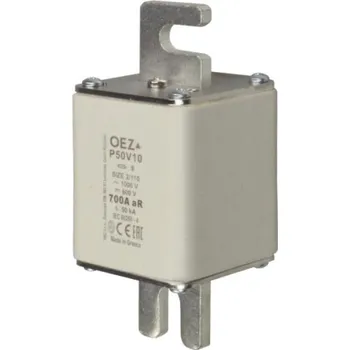 Elektronická součástka OEZ LETOHRAD OEZ Pojistková vložka pro jištění polovodičů,P50V10 700A aR OEZ:08682