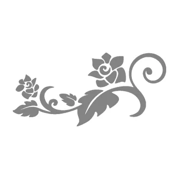 Samolepící dekorace SAMOLEPKA Květina dekor 038 levá (17 - šedá) NA AUTO, NÁLEPKA, FÓLIE, POLEP, TUNING, VLASTNÍ TEXT, TISK, AUTOSAMOLEPKY.cz, POLEPY, OBRÁZEK, LOGO, SAMOLEPKY