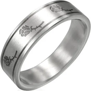 Prsten Ocelový prsten - PRB095BA 60