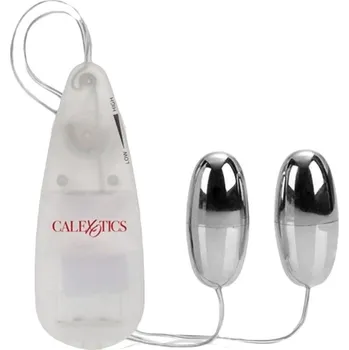 Vibrační vajíčko DOUBLE POCKET EXOTICS silver - s kupónem KUP15 cena 238 Kč + extra diskrétní expedice