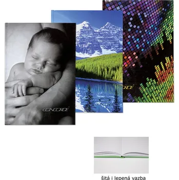 Blok Kniha záznamní lepená Concorde - A5 / čistý / 100 listů