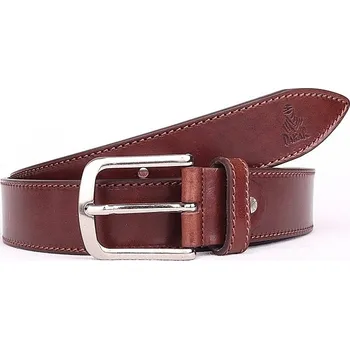 Opasek Hnědý pánský kožený opasek DAKAR 40754 délka 115/100 cm