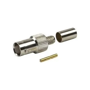 Síťový kabel BNC zdířka lisovací, kabel 6mm, (RG59)