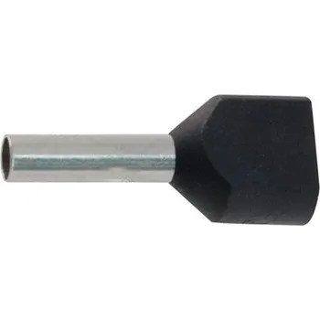 Síťový kabel Dutinka pro dva kabely 1,5mm2 černá (TE1,5-12)