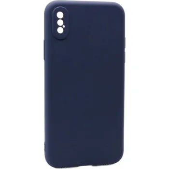 Silikonový kryt pro iPhone X a XS - Tmavě modrý