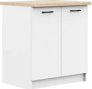Kuchyňská skříňka Kosta S80 2D 80 x 46 x 85 cm bílá/sonoma