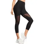 Dámské 3/4 legíny se síťkou Leona černé