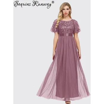 Dámské šaty Dámské šaty na společnost Sequins SF365 Barva: Růžová, Velikost: S