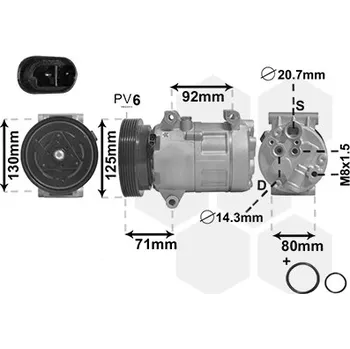 Kompresor klimatizace Kompresor, klimatizace VAN WEZEL 4300K441