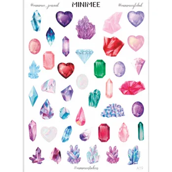 samolepka Samolepky MINIMEE - Krystaly