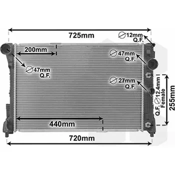 Autodíl Chladič, chlazení motoru VAN WEZEL 30002546