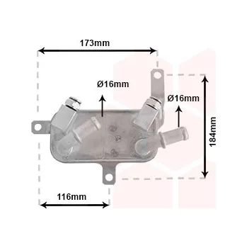 Chladič motoru Chladič oleje, automatická převodovka VAN WEZEL 37003698