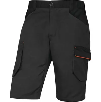 Pánské kraťasy Bermudy pánské M2BE3STR vel. XL - šedá-oranžová