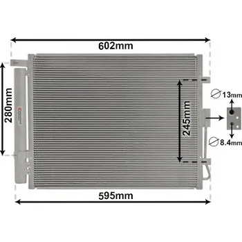 Výparník klimatizace Kondenzátor, klimatizace VAN WEZEL 83005150
